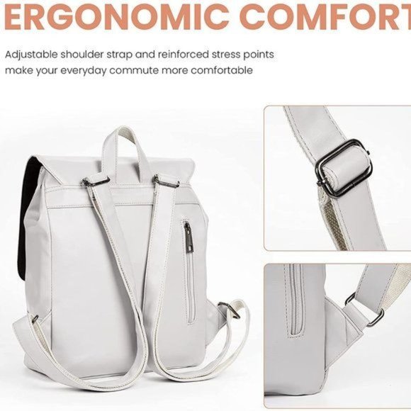 New  VINTAGE LEATHER BACKPACK: main image 10